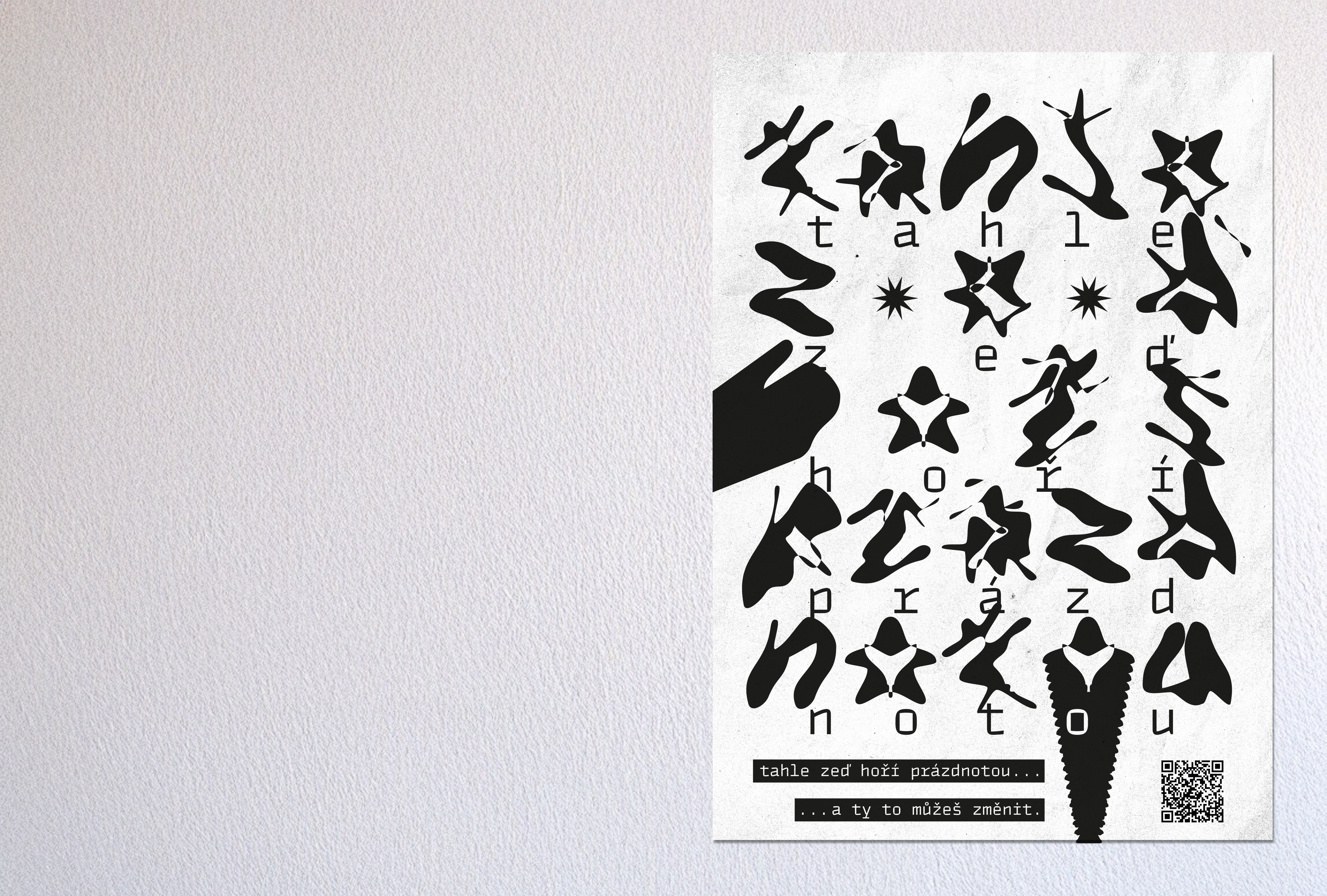 tahle zeď hoří prázdnotou